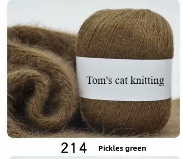 Orchid mink hand-woven thread, medium coarse Dai mink cashmere significant other wool