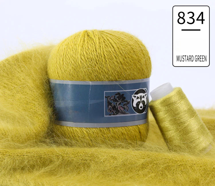 3 sets/bag, long-haired mink fleece yarn