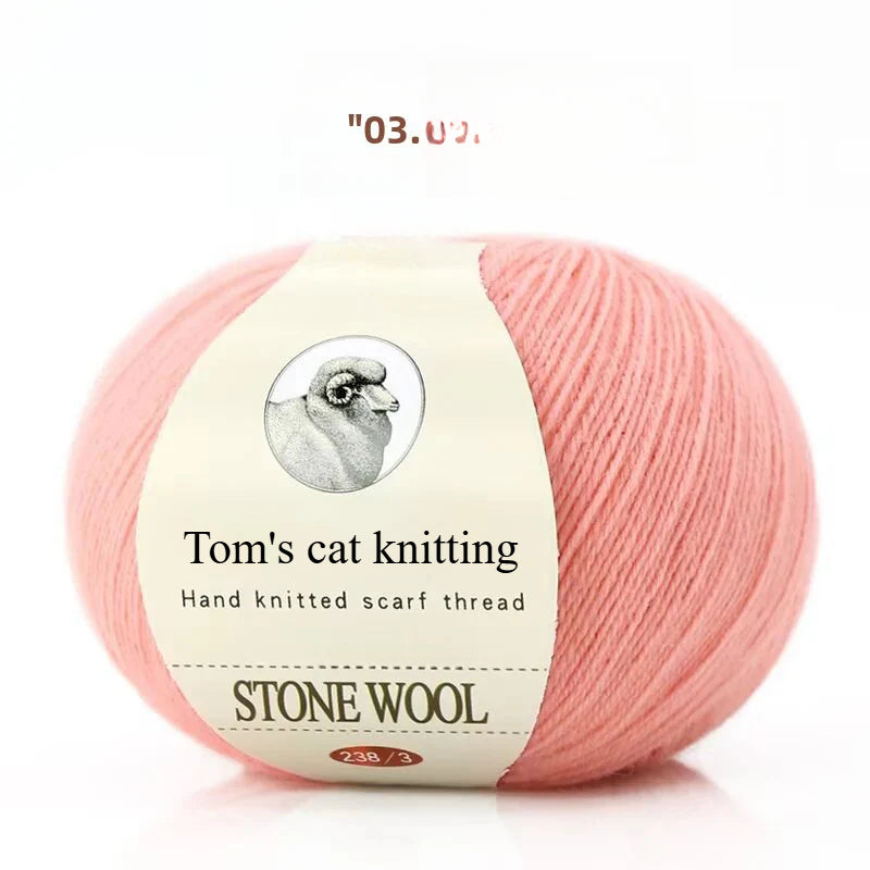hand-woven lamb wool soft and delicate hand-woven baby sweater milk ball thread