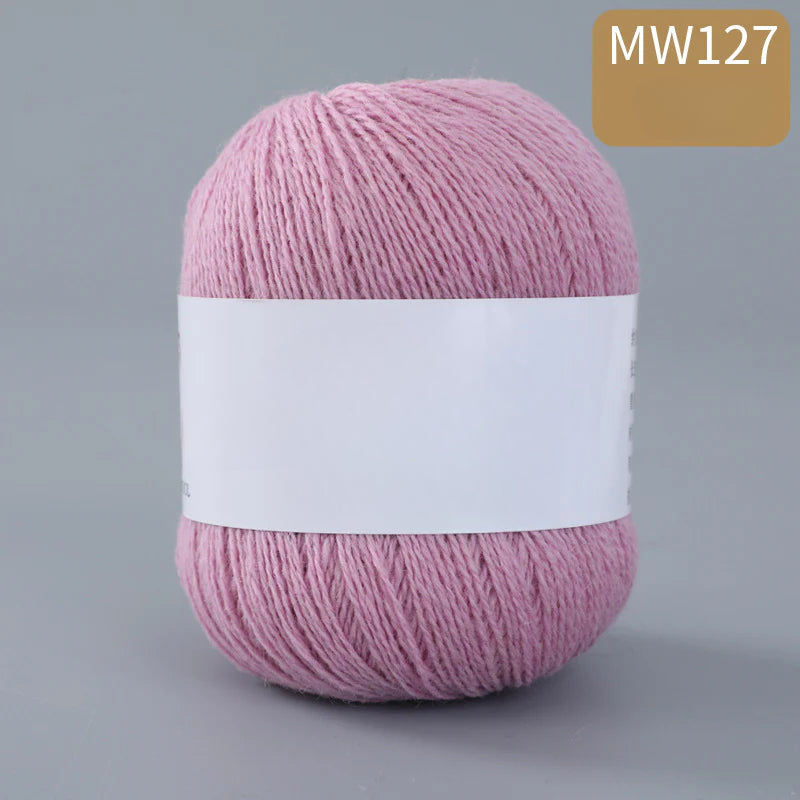 62 color 100% pure wool thread, Australian DIY14s/2 medium rough hand-knitted merino yarn
