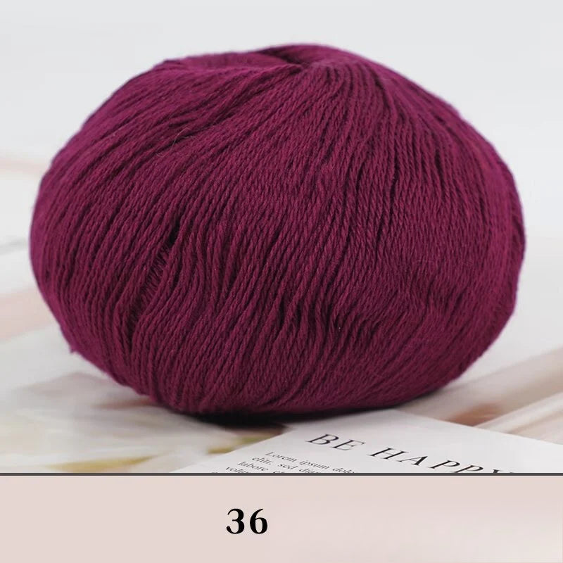 Cashmere thread, hand-woven medium and rough sweater, scarf, wool ball