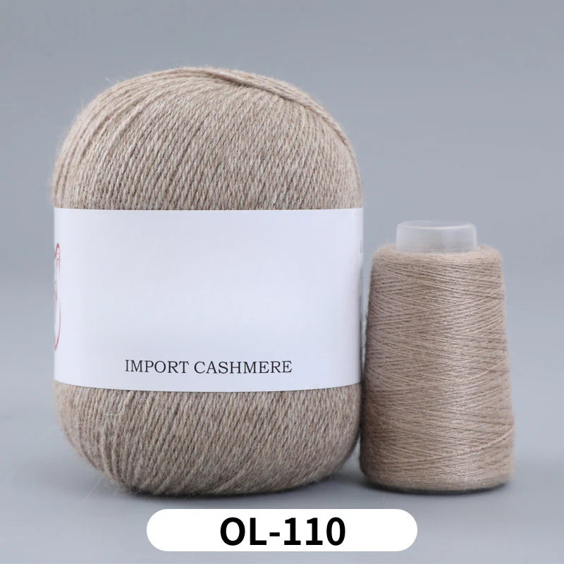 High matching hand-knitted cashmere thread DIY handmade three-strand medium-thick knitted wool thread 25-color