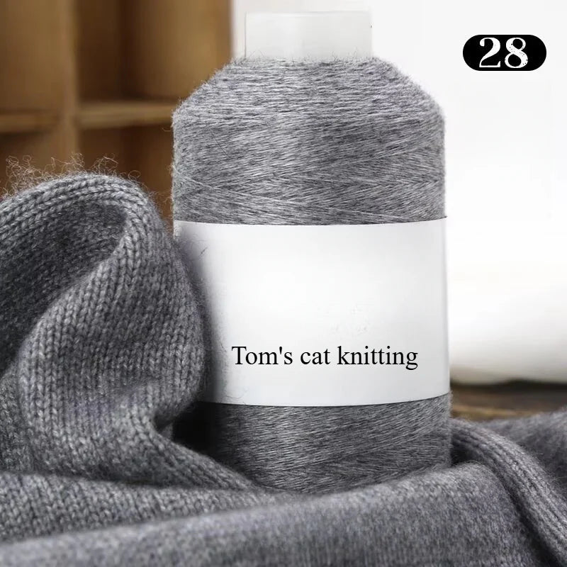 High-content cashmere 2 two axles medium and fine cashmere thread hand-knitted sweater crocheted doll