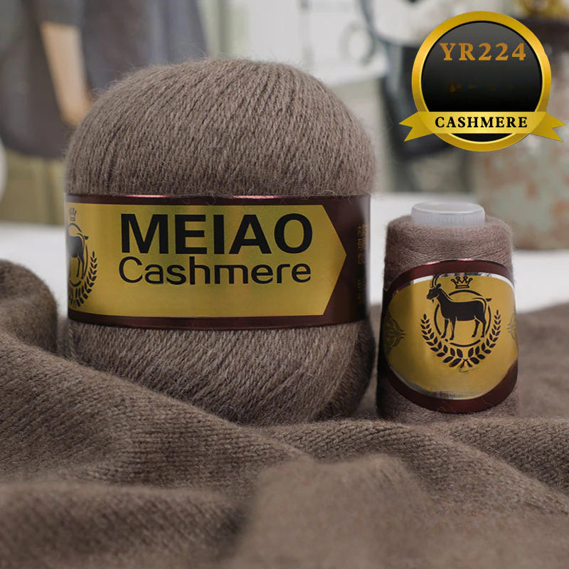genuine high-end American and Australian platinum pure cashmere 6 + 6 boutique medium and rough hand-woven elastic sweater