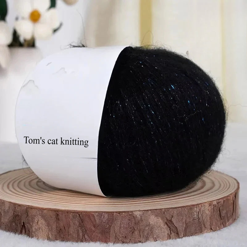 Star shallot with shiny silk wool 25g hand-woven medium and coarse wool knitting sweater jacket thread