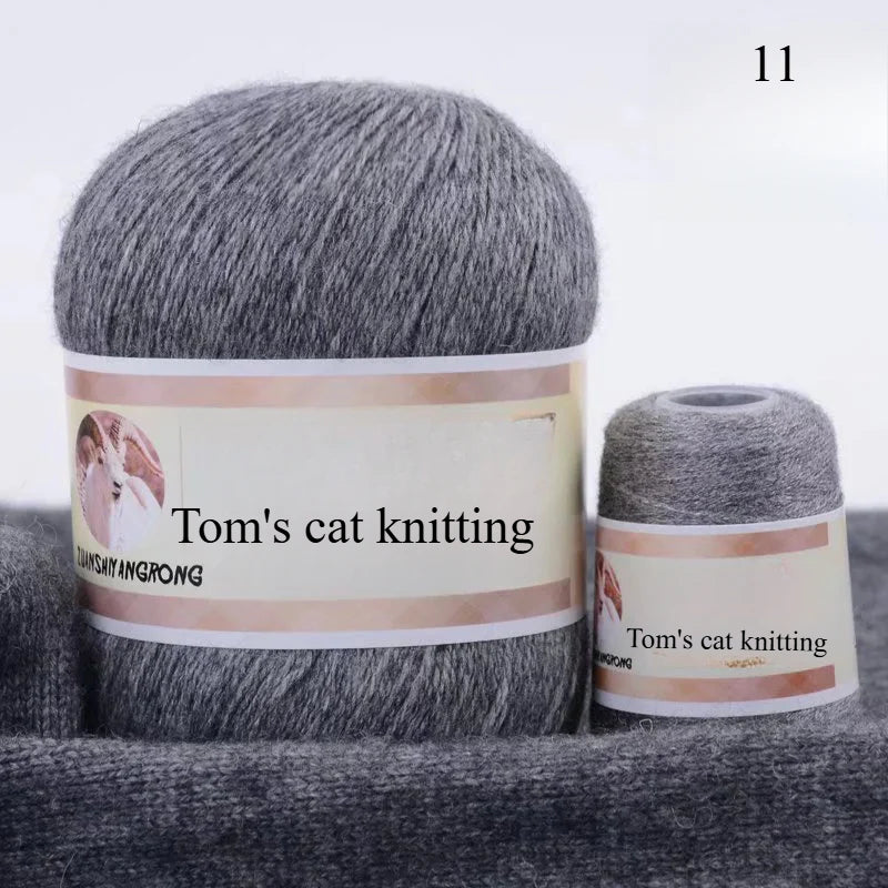 Medium and thick hand-woven 6 + 6 thread, machine-woven baby scarf thread, mink thread
