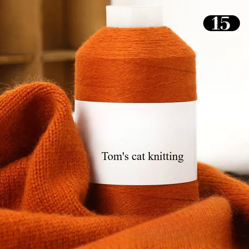 High-content cashmere 2 two axles medium and fine cashmere thread hand-knitted sweater crocheted doll