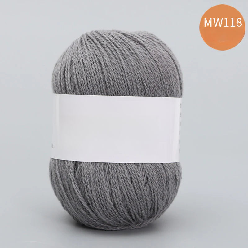 62 color 100% pure wool thread, Australian DIY14s/2 medium rough hand-knitted merino yarn