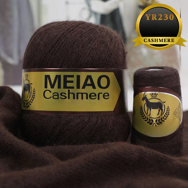 genuine high-end American and Australian platinum pure cashmere 6 + 6 boutique medium and rough hand-woven elastic sweater