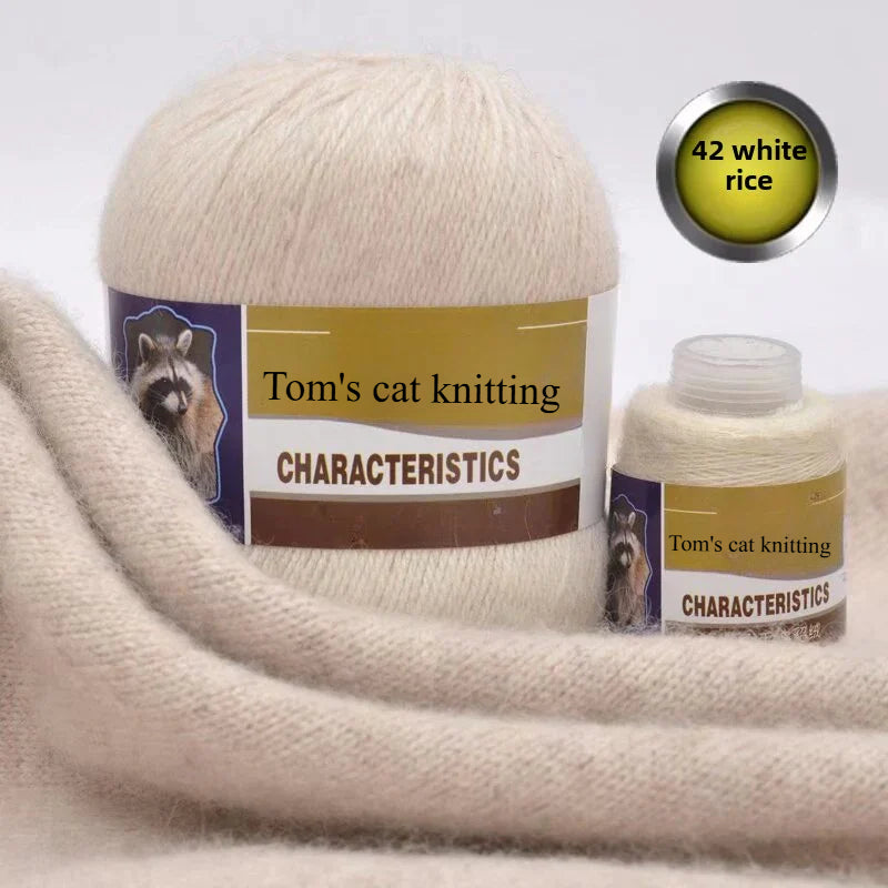 Mink thread wool ball self-woven scarf hat sweater jacket stick crochet DIY hand-woven material ball thread