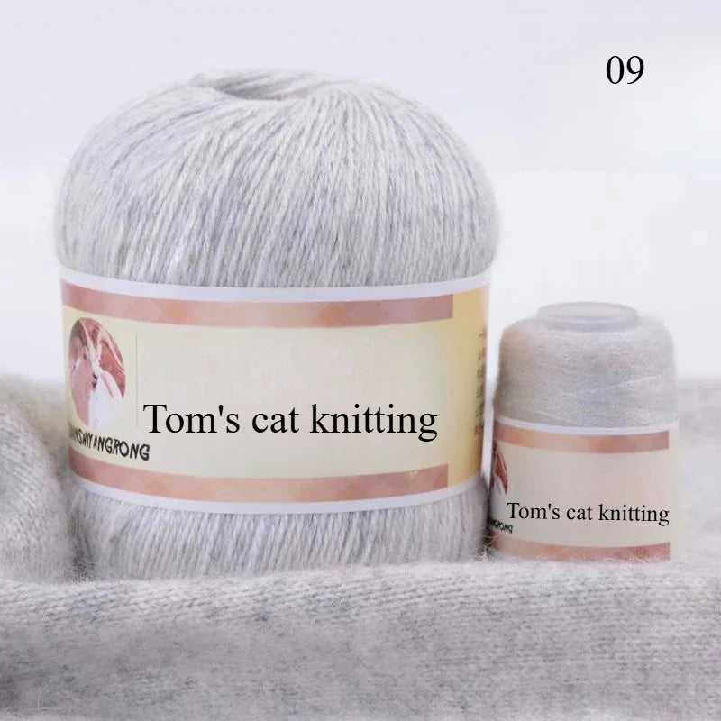 Medium and thick hand-woven 6 + 6 thread, machine-woven baby scarf thread, mink thread