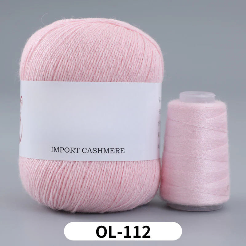 High matching hand-knitted cashmere thread DIY handmade three-strand medium-thick knitted wool thread 25-color