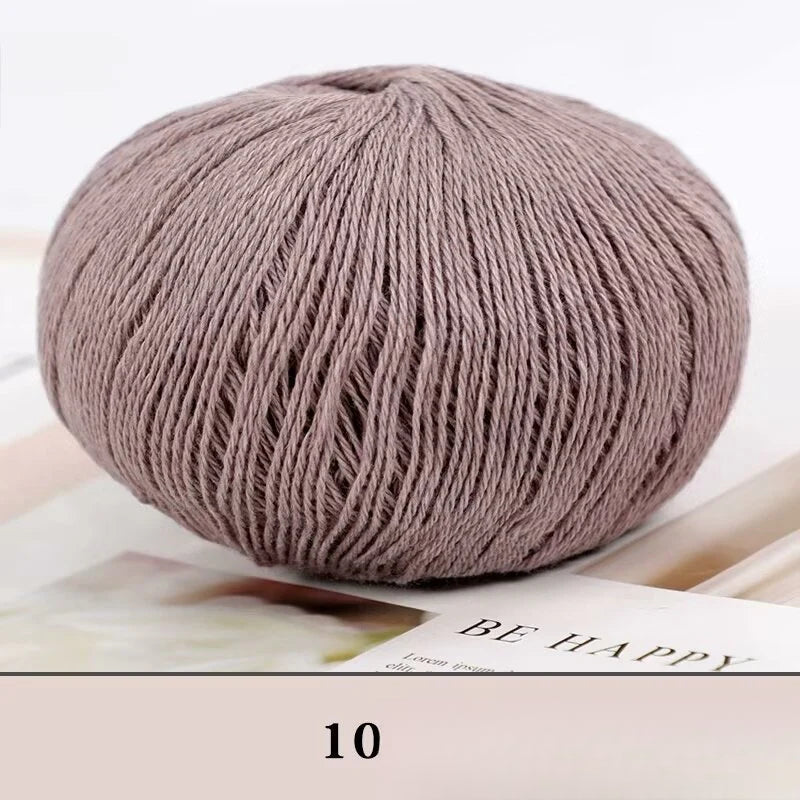 Cashmere thread, hand-woven medium and rough sweater, scarf, wool ball