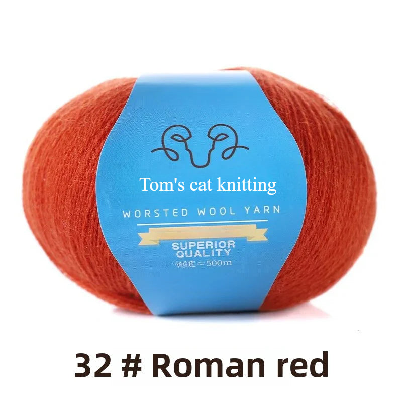 Ball thread 2 strands worsted fine wool lace thread hand-woven sweater scarf shawl thread fine wool thread