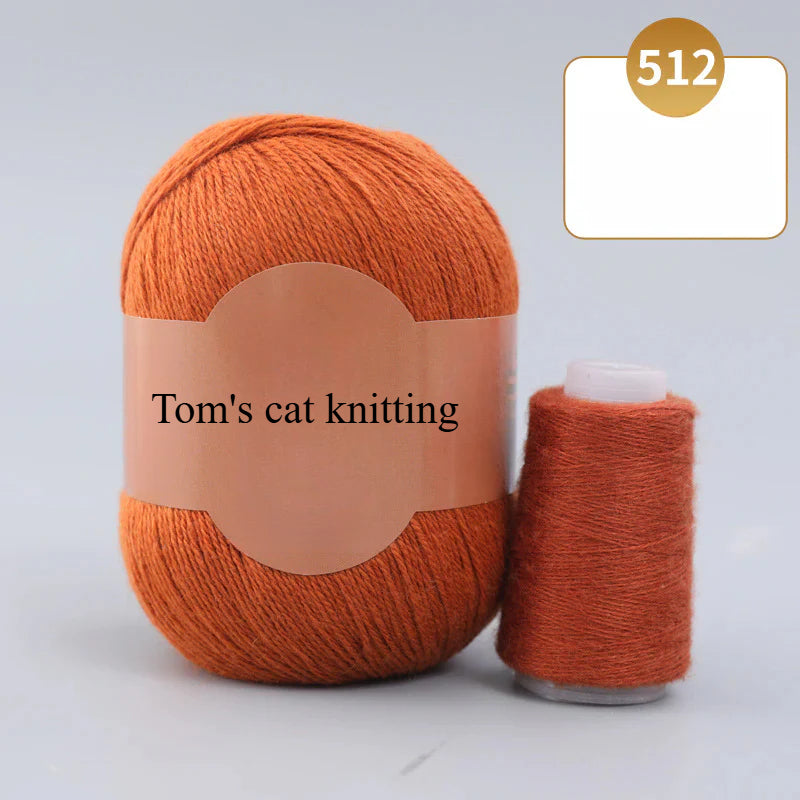 Soft gold, cashmere yarn,sales of medium and rough hand-woven yarn wool