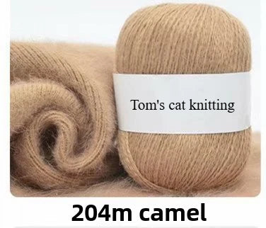 Orchid mink hand-woven thread, medium coarse Dai mink cashmere significant other wool