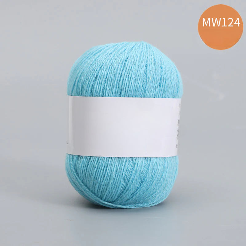 62 color 100% pure wool thread, Australian DIY14s/2 medium rough hand-knitted merino yarn