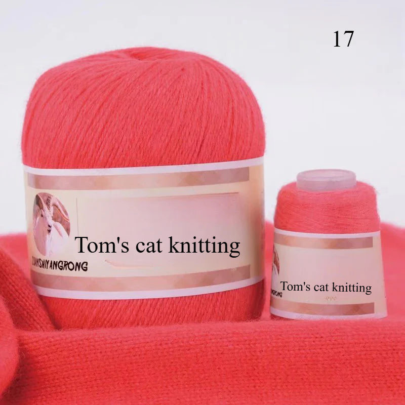 Medium and thick hand-woven 6 + 6 thread, machine-woven baby scarf thread, mink thread