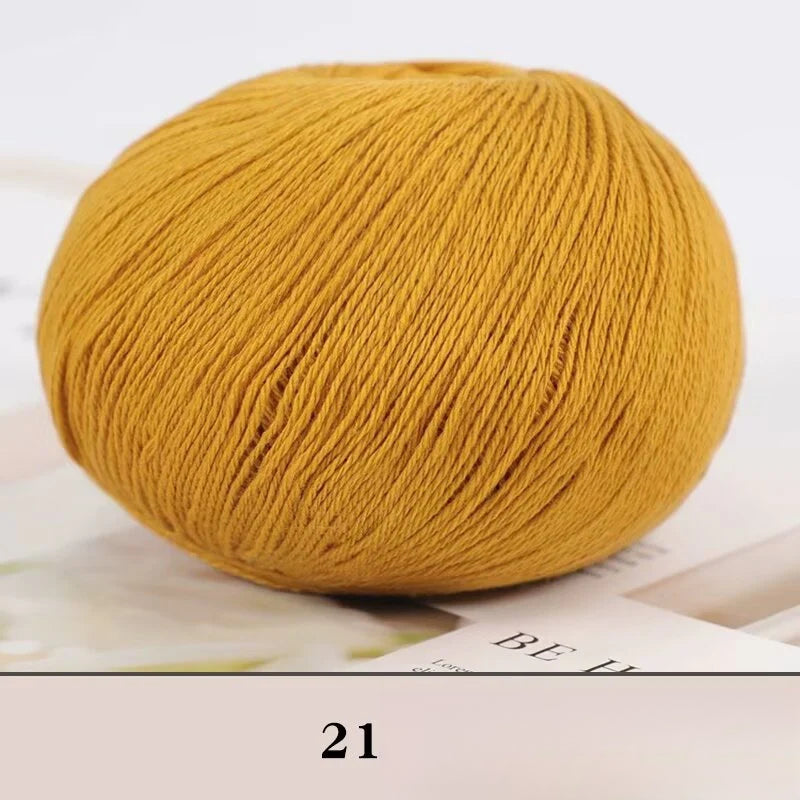 Cashmere thread, hand-woven medium and rough sweater, scarf, wool ball