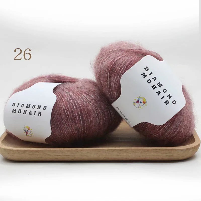 Angola 25g crochet thread pull wool yarn fancy thread hand knitted scarf jacket