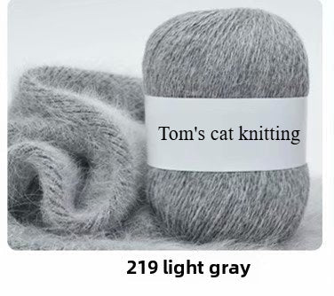 Orchid mink hand-woven thread, medium coarse Dai mink cashmere significant other wool