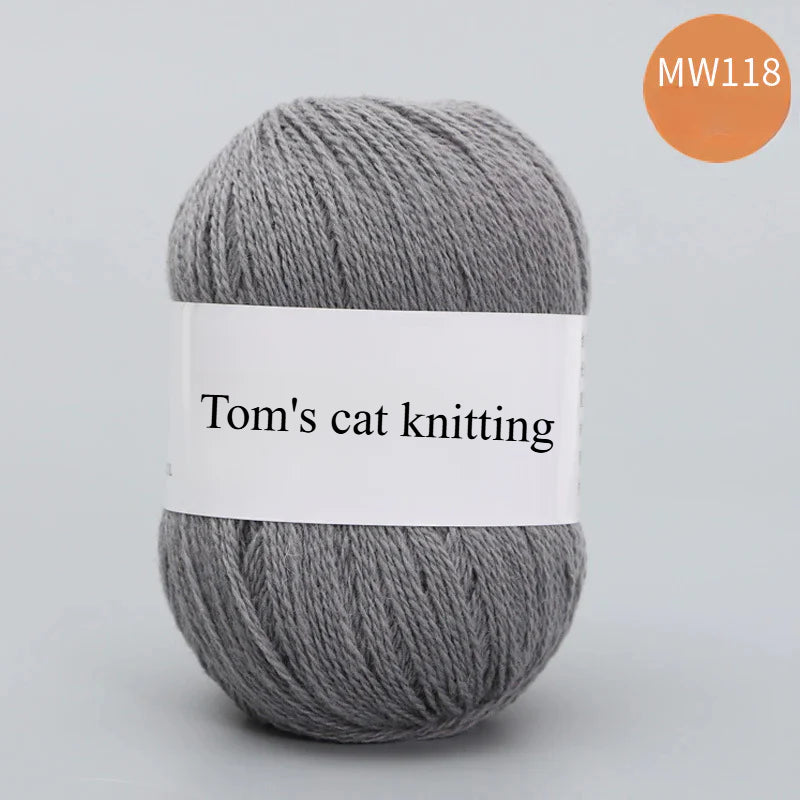 62 color 100% pure wool thread, Australian DIY14s/2 medium rough hand-knitted merino yarn