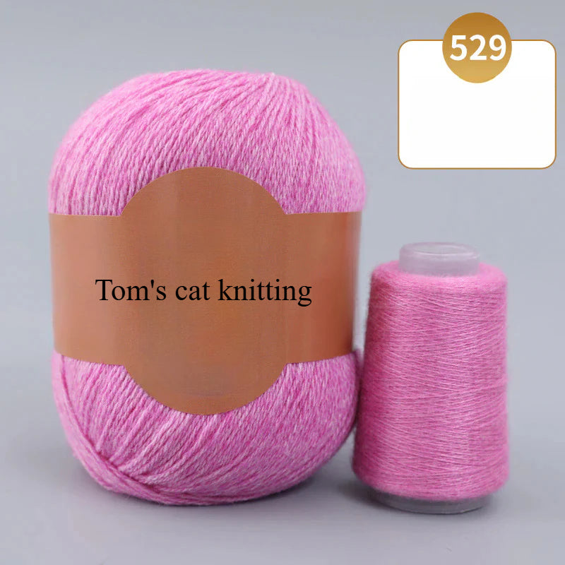 Soft gold, cashmere yarn,sales of medium and rough hand-woven yarn wool