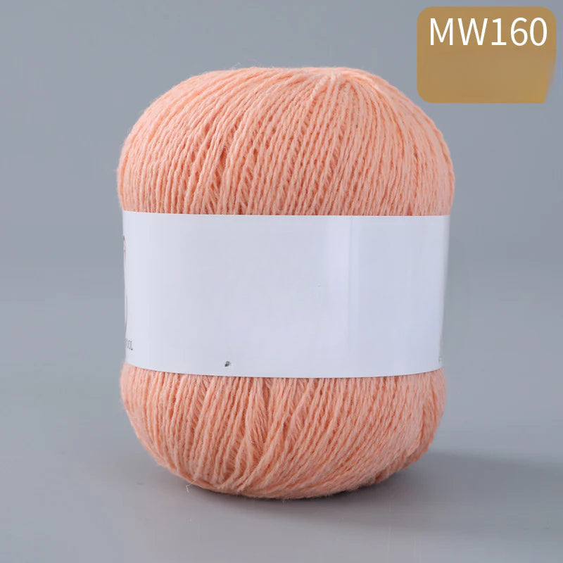 62 color 100% pure wool thread, Australian DIY14s/2 medium rough hand-knitted merino yarn