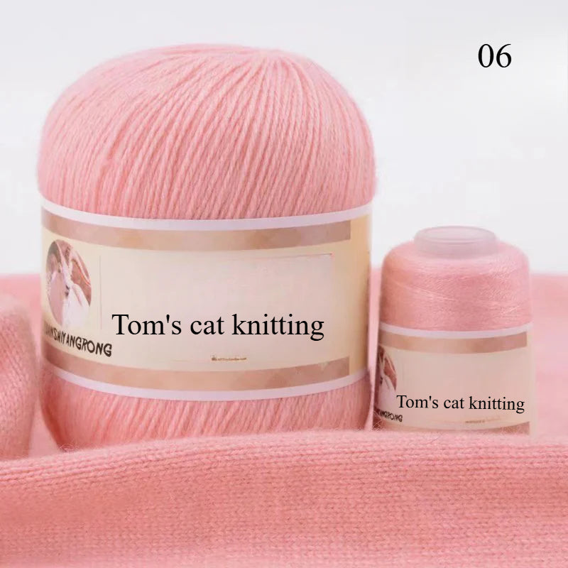 Medium and thick hand-woven 6 + 6 thread, machine-woven baby scarf thread, mink thread