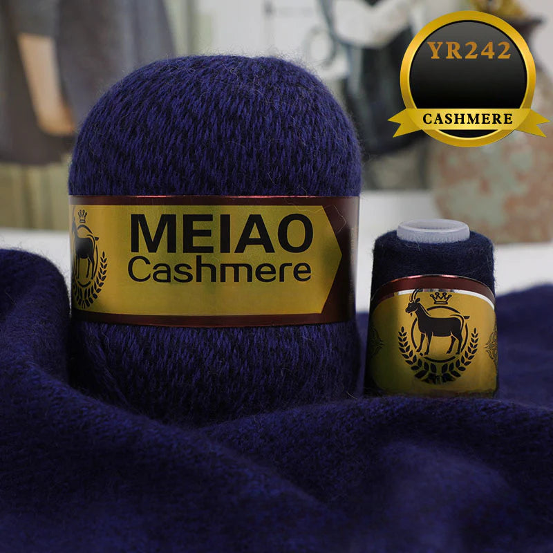 genuine high-end American and Australian platinum pure cashmere 6 + 6 boutique medium and rough hand-woven elastic sweater