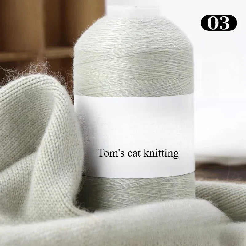 High-content cashmere 2 two axles medium and fine cashmere thread hand-knitted sweater crocheted doll