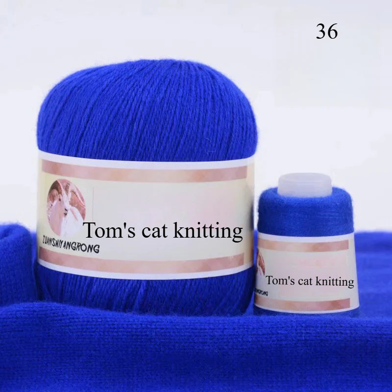 Medium and thick hand-woven 6 + 6 thread, machine-woven baby scarf thread, mink thread