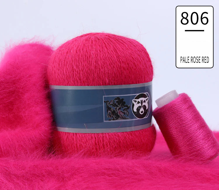 3 sets/bag, long-haired mink fleece yarn
