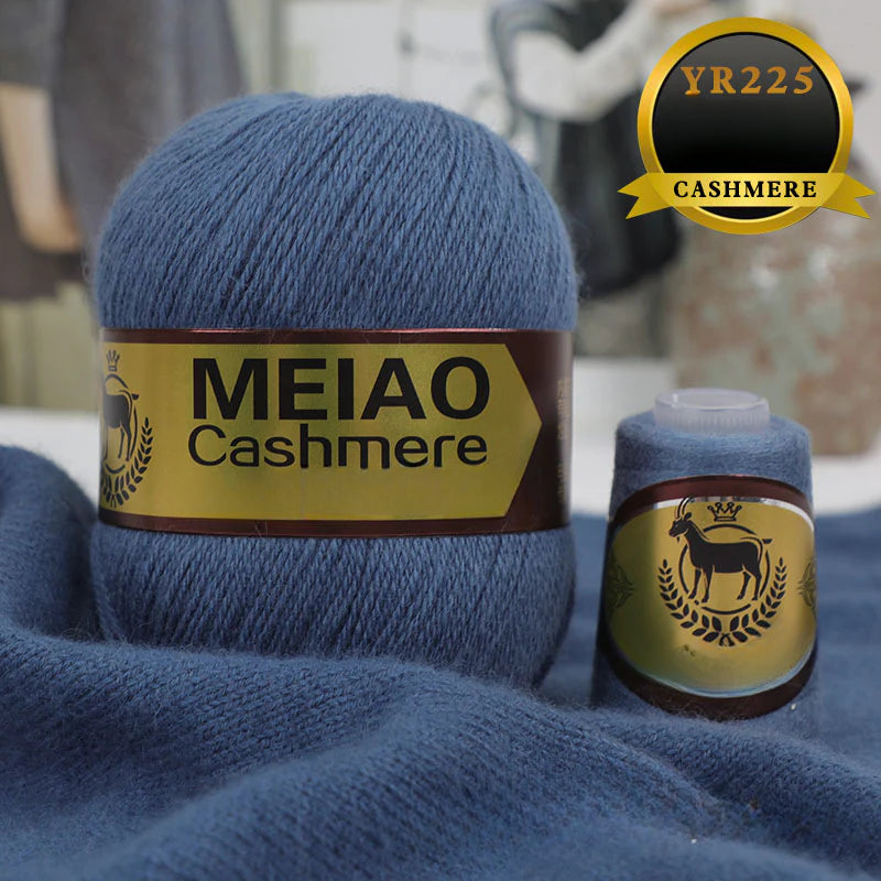 genuine high-end American and Australian platinum pure cashmere 6 + 6 boutique medium and rough hand-woven elastic sweater