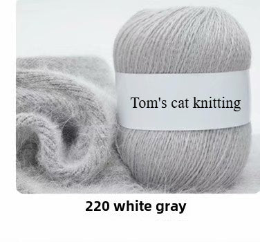 Orchid mink hand-woven thread, medium coarse Dai mink cashmere significant other wool