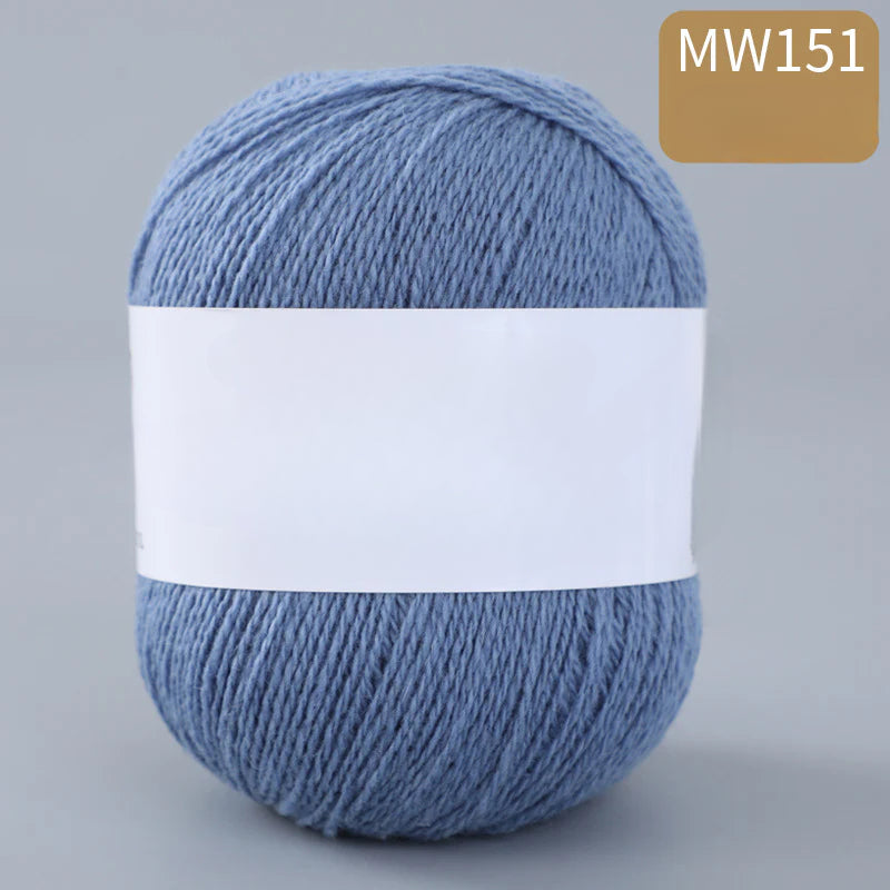 62 color 100% pure wool thread, Australian DIY14s/2 medium rough hand-knitted merino yarn