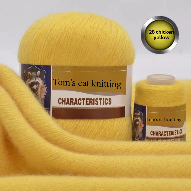Mink thread wool ball self-woven scarf hat sweater jacket stick crochet DIY hand-woven material ball thread