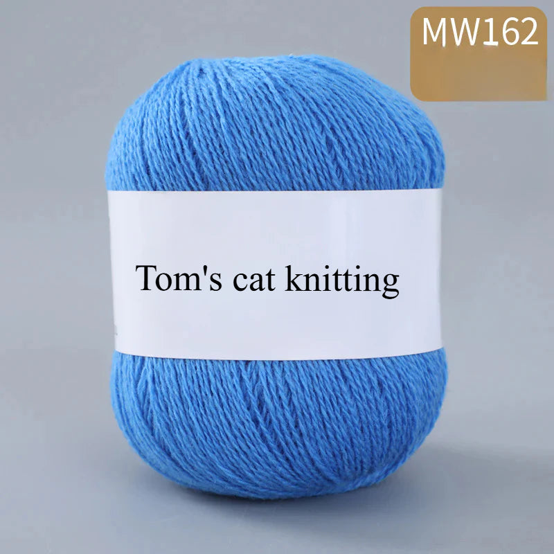 62 color 100% pure wool thread, Australian DIY14s/2 medium rough hand-knitted merino yarn