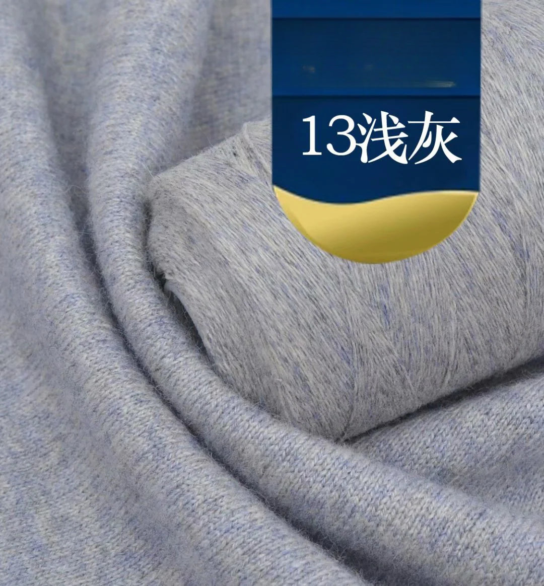 No standard woven cashmere thread 30% cashmere, beaded shiny silk hand-woven cashmere fine thread wool scarf DIY hand-woven