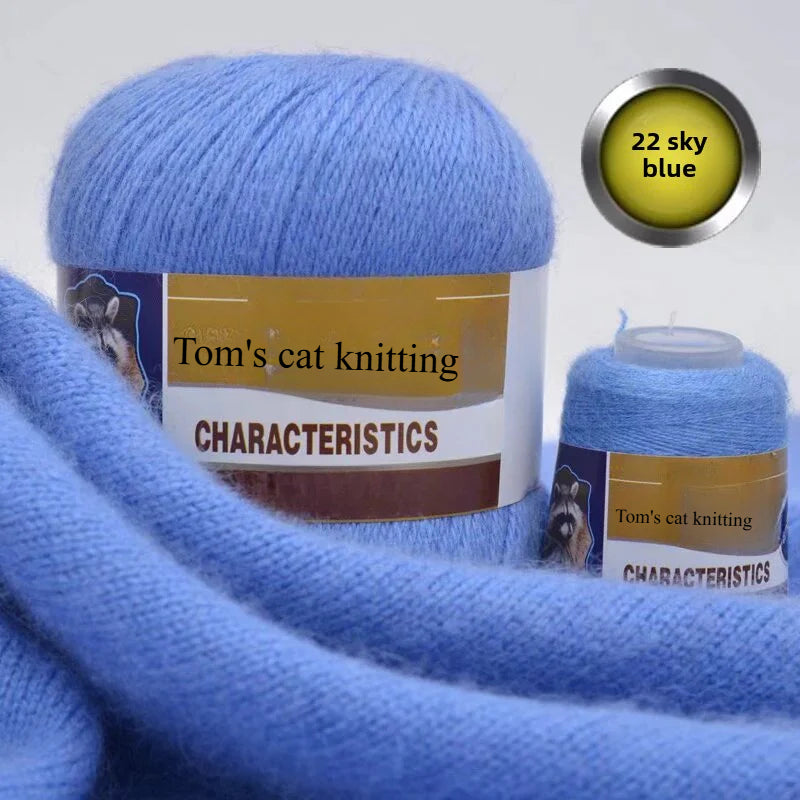 Mink thread wool ball self-woven scarf hat sweater jacket stick crochet DIY hand-woven material ball thread