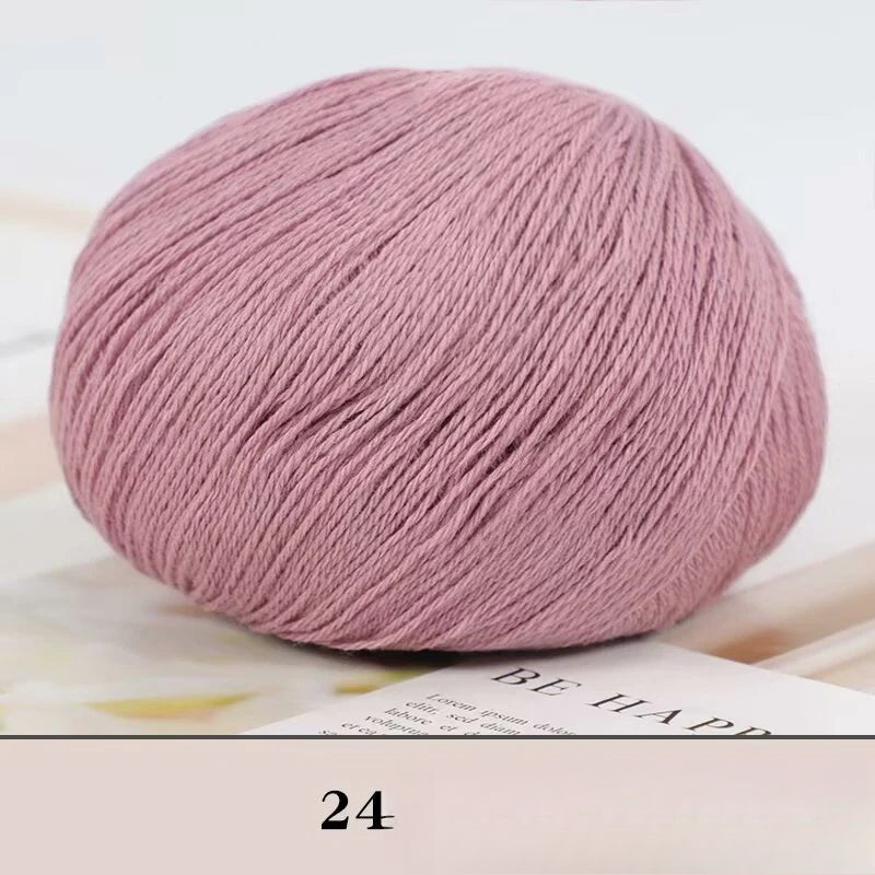 Cashmere thread, hand-woven medium and rough sweater, scarf, wool ball