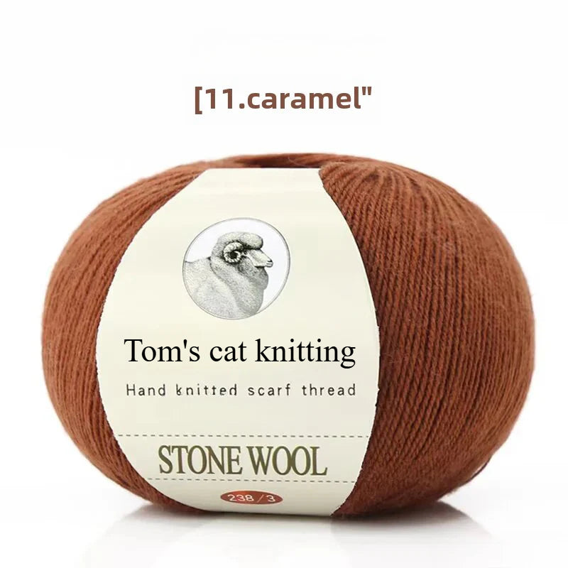 hand-woven lamb wool soft and delicate hand-woven baby sweater milk ball thread
