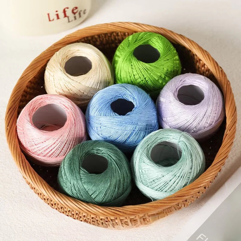 No. 7 lace cotton thread strong twist DIY hand crochet cotton thread knitted adult children's universal sweater