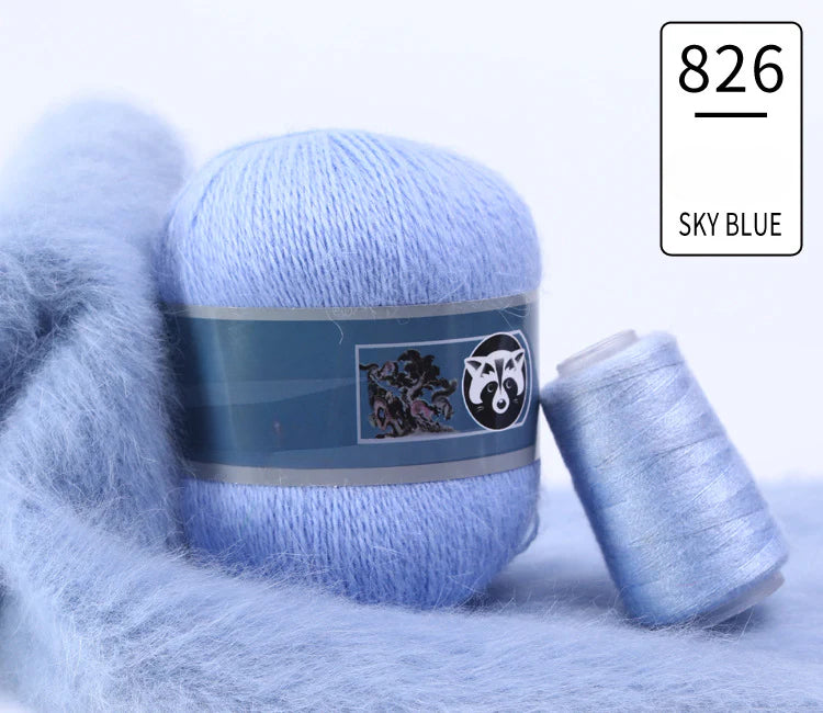 3 sets/bag, long-haired mink fleece yarn