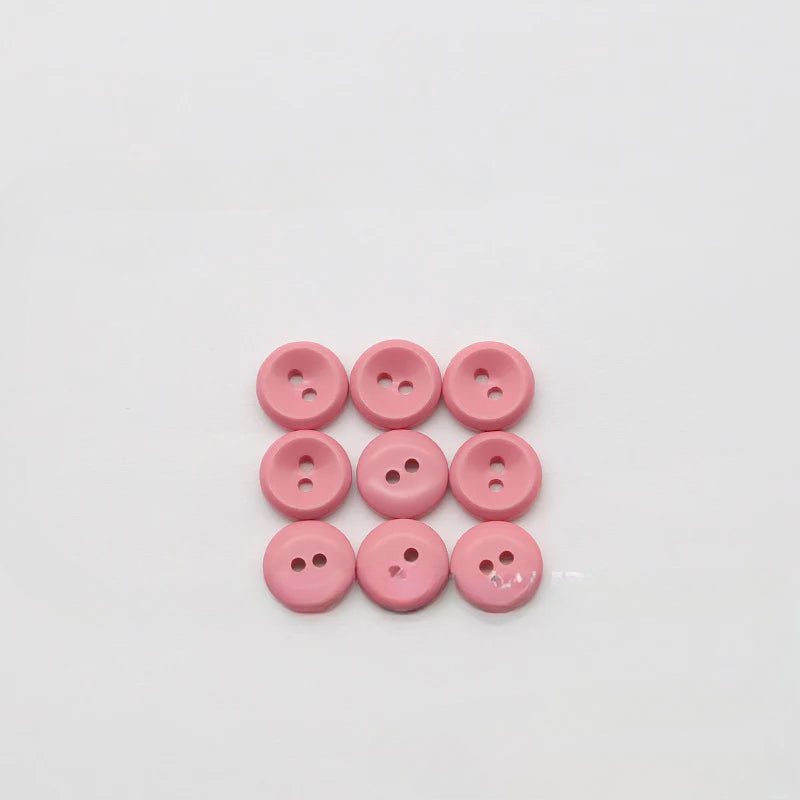 New versatile round two-eye color resin button luxury shirt mini button kindergarten sticky painting free punching