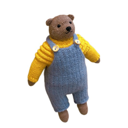 hand knit  Soft  toys   Clothed Cute  bear Stuffed Animal in Dress