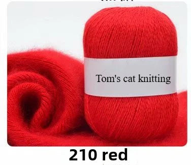 Orchid mink hand-woven thread, medium coarse Dai mink cashmere significant other wool