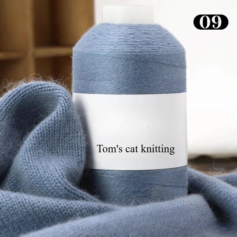 High-content cashmere 2 two axles medium and fine cashmere thread hand-knitted sweater crocheted doll