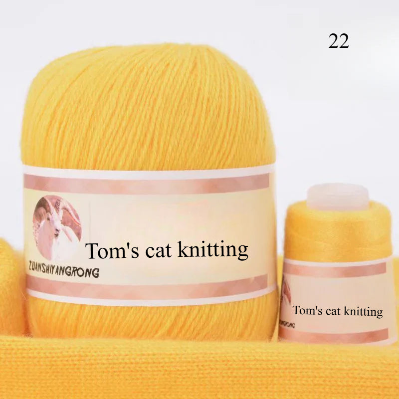 Medium and thick hand-woven 6 + 6 thread, machine-woven baby scarf thread, mink thread