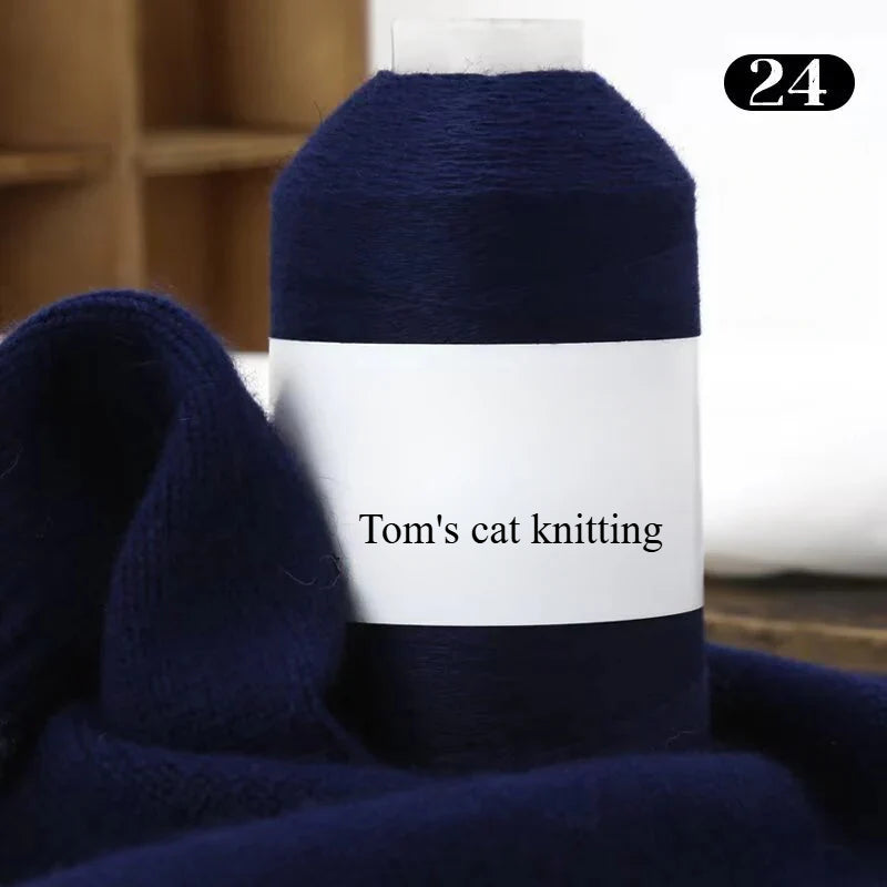 Strong sail woven cashmere thread fine thread anti-pilling hand-woven sweater scarf thread material package wool ball 100g